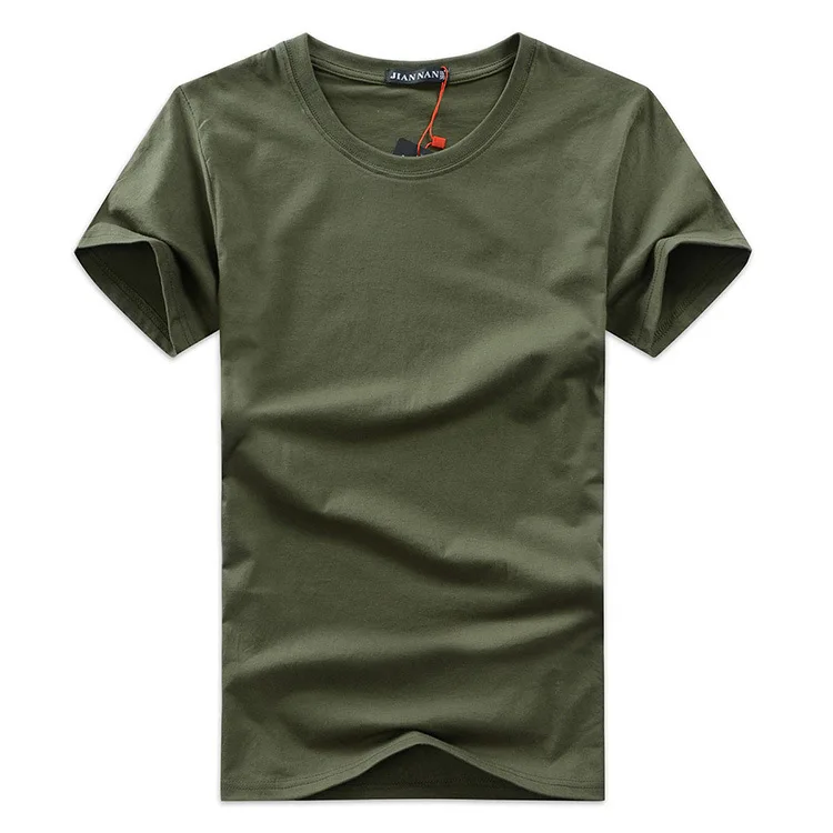 2019 New Men Blank Short Sleeve T Shirt Summer Hip Hop Round Collar T-shirt Male Solid Color Tops 9 Colors
