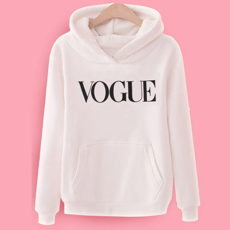  2020 New VOGUE Women Printed pullover Sweatshirt Long Sleeve pullover Hoodies Tops Autumn Winter Fe
