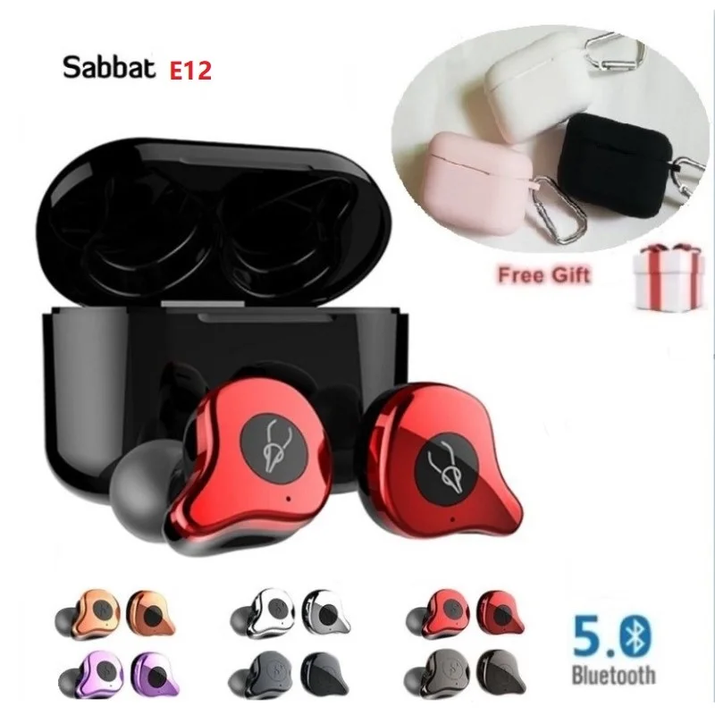 

Original Sabbat E12 TWS Wireless Bluetooth Earphones HIFI Monitor Noise Isolation In-ear Sport Headset Wireless Charging Box PK