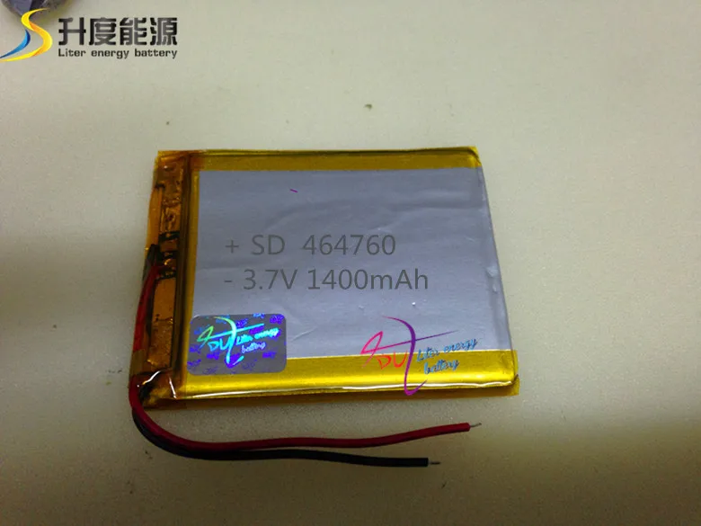 Батарея для цифровой камеры 3 7 V 1400mAh SD464760 литиевая аккумуляторная батарея