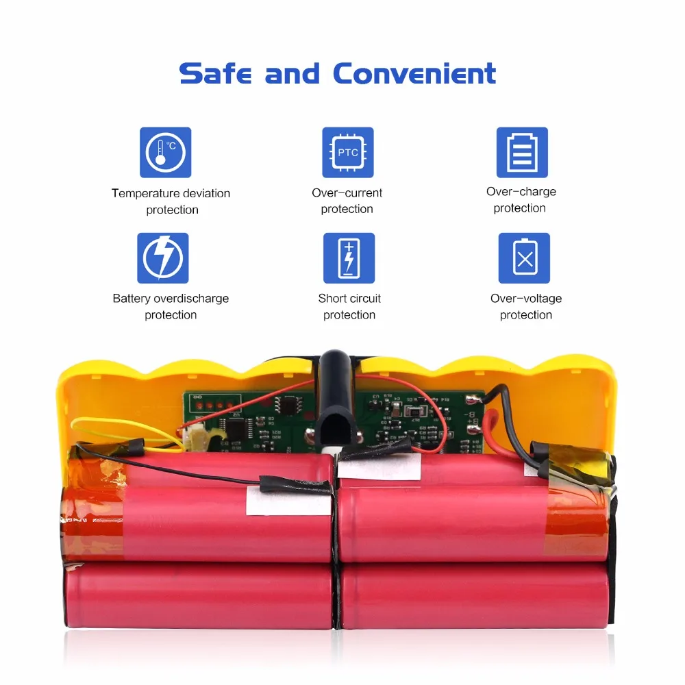 4.4Ah Li-Ion Батарея совместим с iRobot Roomba R3 500600700800900 серии 510 550 560 600 620 650 760 770 780 870 900