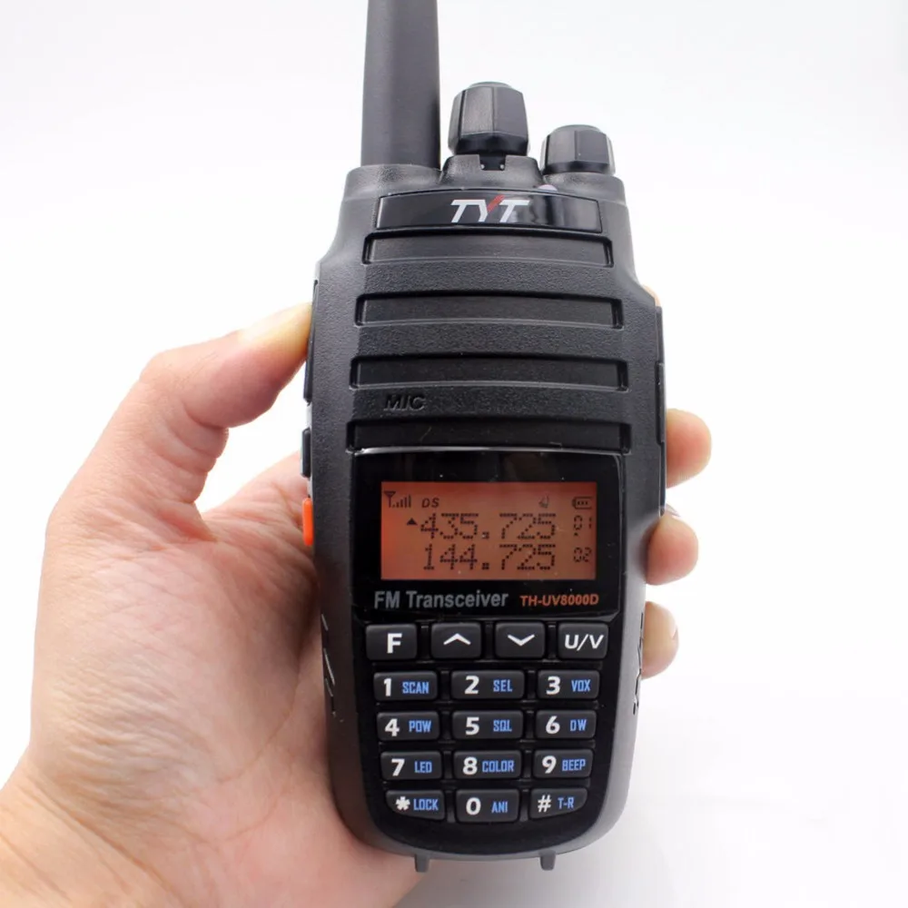 Rádio Amador VHF UHF TYT TH-UV8000D 10KM 10W Caça Walkie Talkie