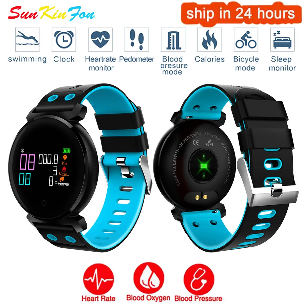 Для OPPO R9 Plus R7s W28 смарт браслет пульсометр кровяное давление/кислородный датчик