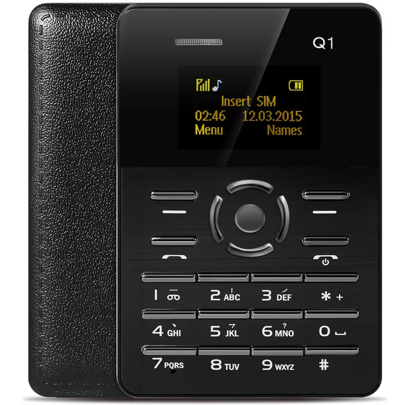 AEKU/AIEK Q1 1 0 дюйма ультра-тонкий телефон с картой Bluetooth 2 FM Аудио плеер низкий уровень