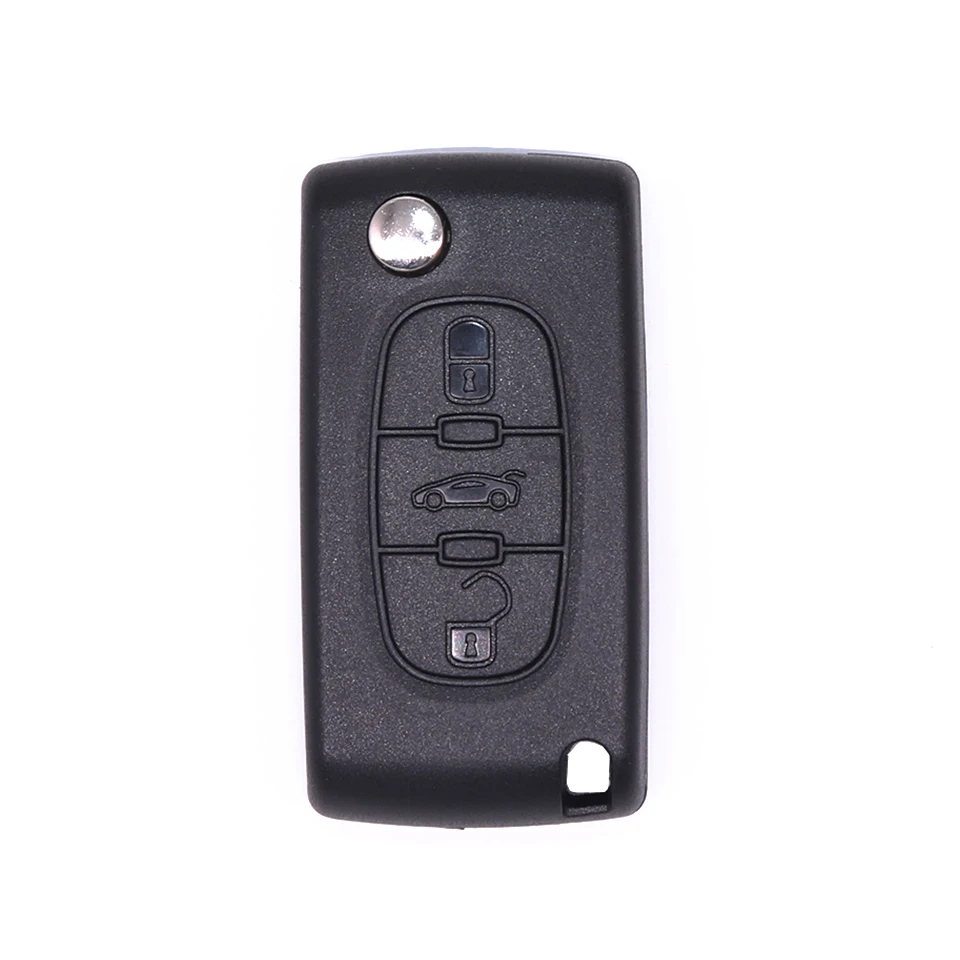 

3 Buttons Remote Car Key Shell Case Fob For Peugeot 207 208 307 308 408 Partner HU83 Blade CE0536