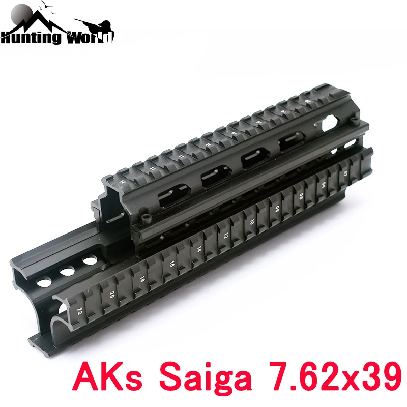

Tactical Heavy duty See through AKs Saiga 7.62X39 Quad Rail Scope Mount Handguard for Hunting Rifle Accessories