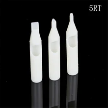 5RT Новые 50 шт Профессиональные пластиковые татуировки Советы стерильные одноразовые татуировки Советы белые насадки на тюбик для иглы татуировки машины