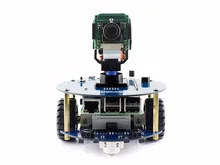 AlphaBot2 robot building kit for Raspberry P +Ultrasonic sensor+IR remote controller+Dual-mode BLuetooth+ cool onboard RGB LED
