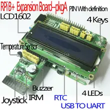 Raspberry pi B+ стартовые комплекты, плата расширения gpio, LCD1602, 4 ключа, UART-USB, RTC