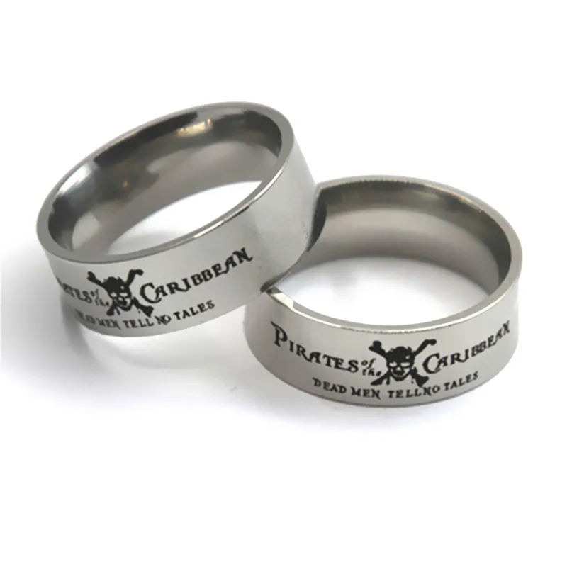 

Pirates of the Caribbean ring Dead men tell no tales ring stainless steel ring