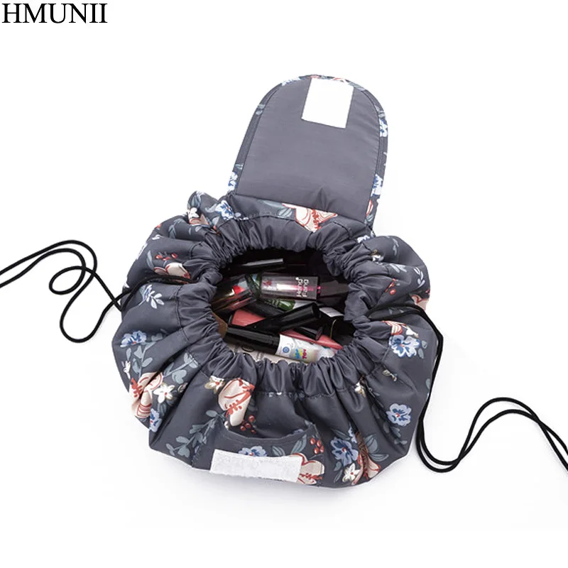 

HMUNII Toiletries Organizer Large Capacity Drawstring Cosmetics Bag Travel Lazy Makeup Storage Bag Dual Magic Bags Artist B1-49
