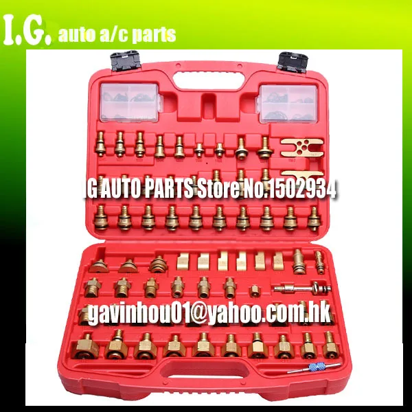 Automotive air conditioning repair tools test leak leak detection leak