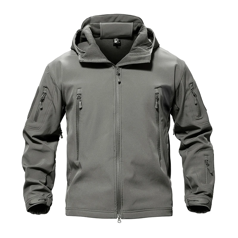 Армейская камуфляжная куртка для страйкбола, Мужская Военная тактическая куртка, зимняя водонепроницаемая флисовая куртка, ветровка, одежда для охоты
