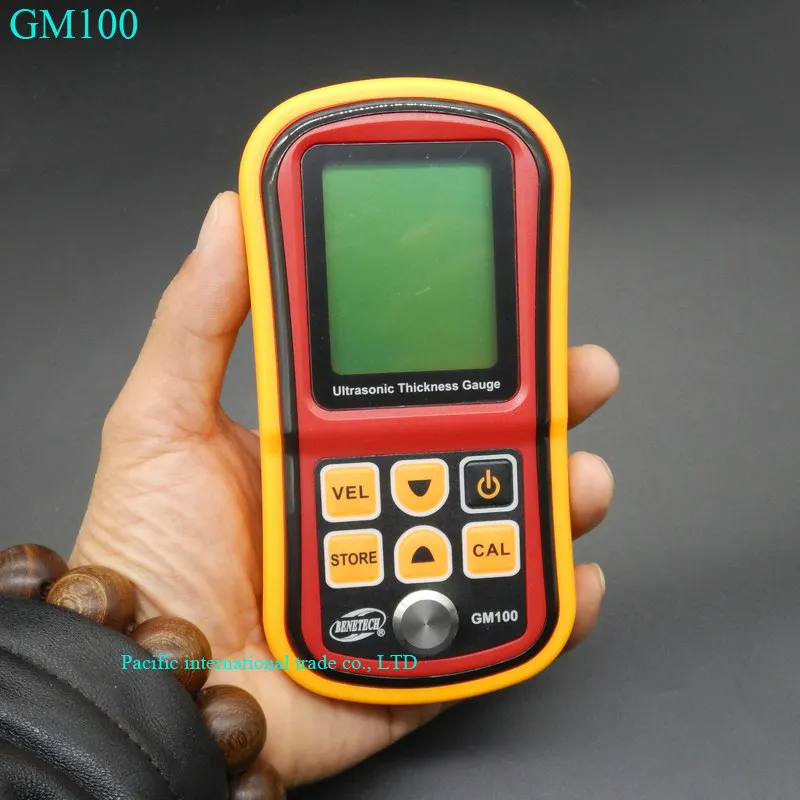GM100 Digital LCD display Ultrasonic Thickness Gauge Metal Testering Measuring font b Instruments b font 1