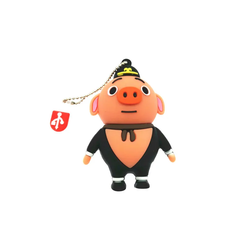 USB флеш накопитель мультяшная свинья Флешка флешка милый подарок 8 ГБ 16 32 64 Гб