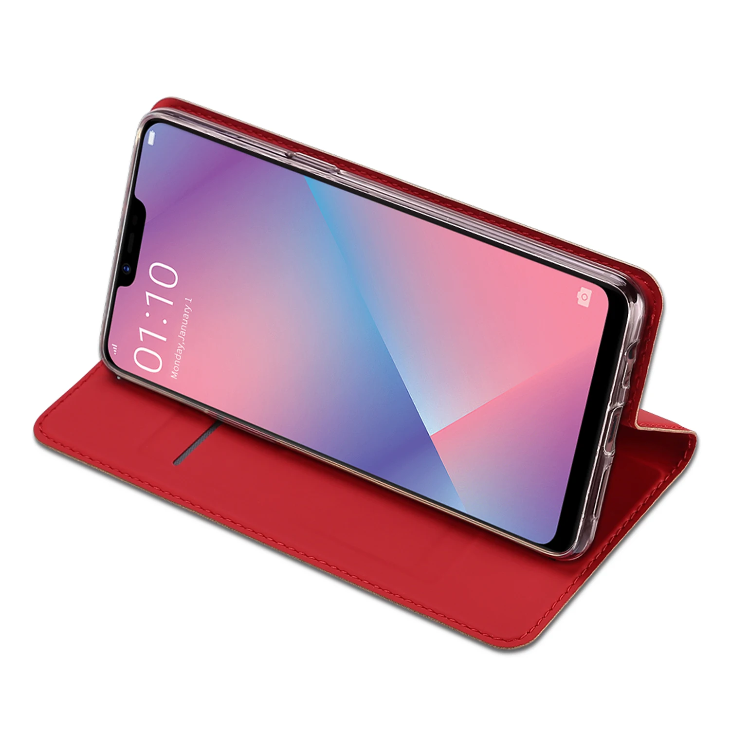 Флип чехол для OPPO A5 A3S AX5 из искусственной кожи ТПУ Мягкий Бампер защитный