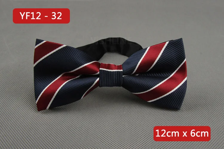 YISHLINE NEW Men's Bow Tie Gold Paisley Bowtie Business Wedding Bowknot Dot Blue And Black Bow Ties For Groom Party Accessories - Цвет: YF12-32