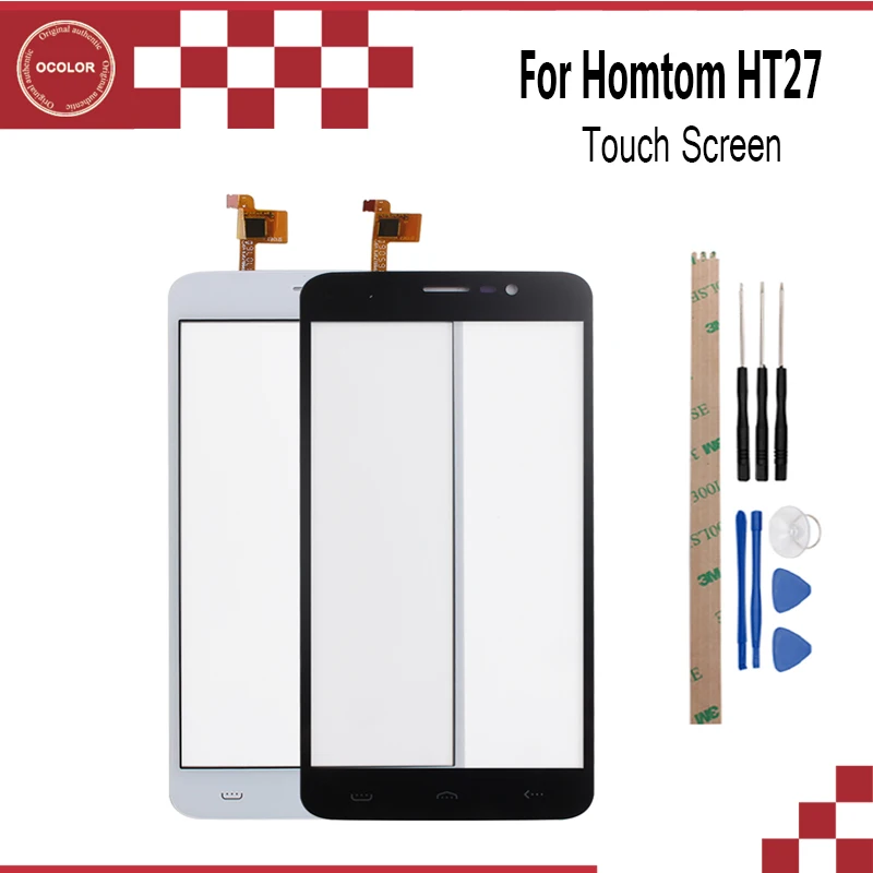 ocolor For Homtom HT27 Touch Panel White Black Touch Screen Digitizer