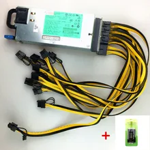 1200 w fonte de alimentação DPS-1200FB a 438202-002 440785-001 dl580g5 1200 w psu ethereum apw3 btc asic bitcoin mineiro caixa de fuga(China)