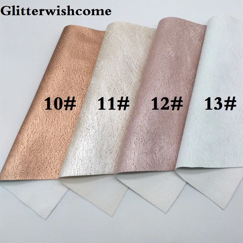 Glitterwishcome 21X29 см A4 размер винил для бантов блестящая кожа Fabirc искусственная кожа листы для бантов, GM112A