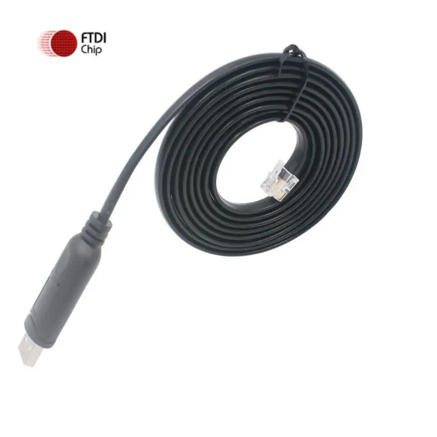 

USB к RS232 RJ12 6P6C сетевой последовательный консольный маршрутизатор адаптер переходник Кабель с FTDI чип поддержка Win10