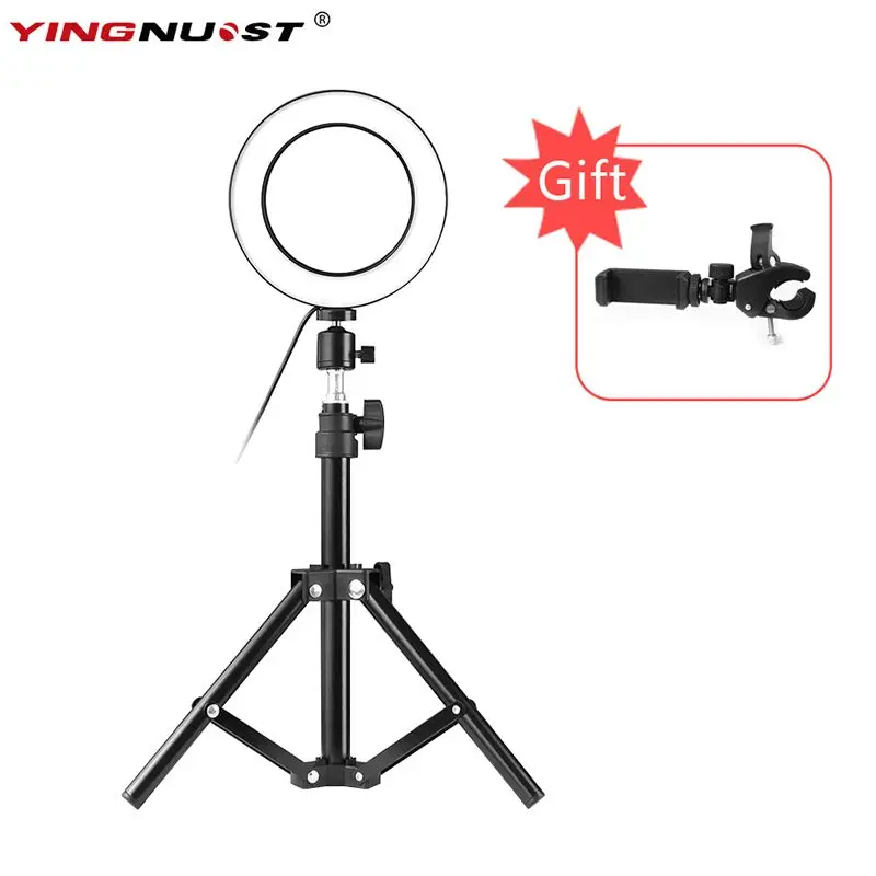 LED-Ring-Light-6-16cm-3200-5600K-64-LEDs-Selfie-Ring-Lamp-Photographic-Lighting-With-Tripod