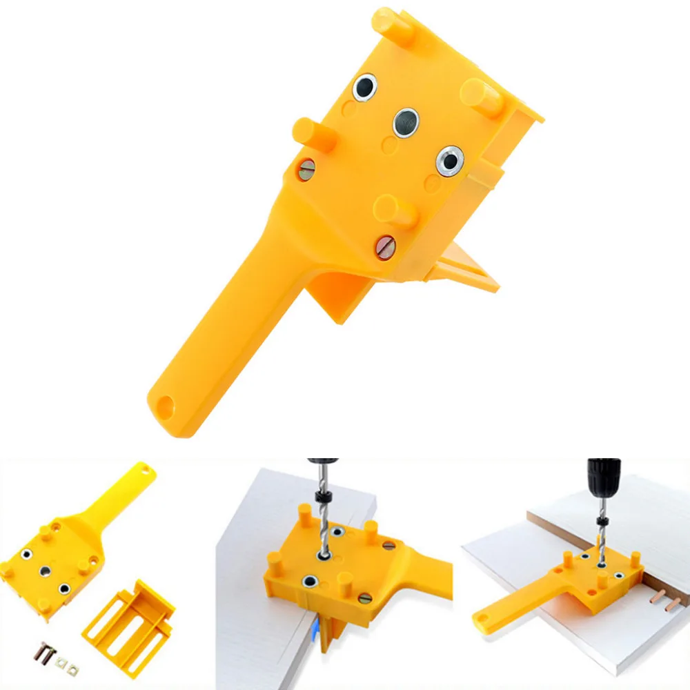 

High Grade Quality 100% Brand New Handheld Woodworking Doweling Jig Drill Guide Wood Dowel Drilling Hole Saw Drop Shipping