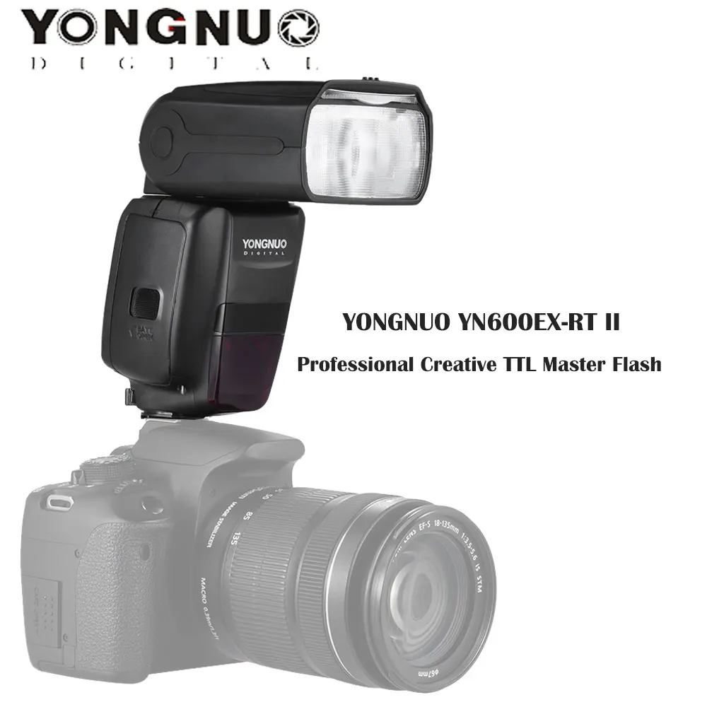 Светодиодная лампа для видеосъемки YONGNUO официальный YN600EX-RT II Вспышка Speedlite Беспроводной ttl 1/8000s w YN-E3-RT передатчик Цифрового Фотоаппарата Canon 1300D 6D 750D 1200D DSLR