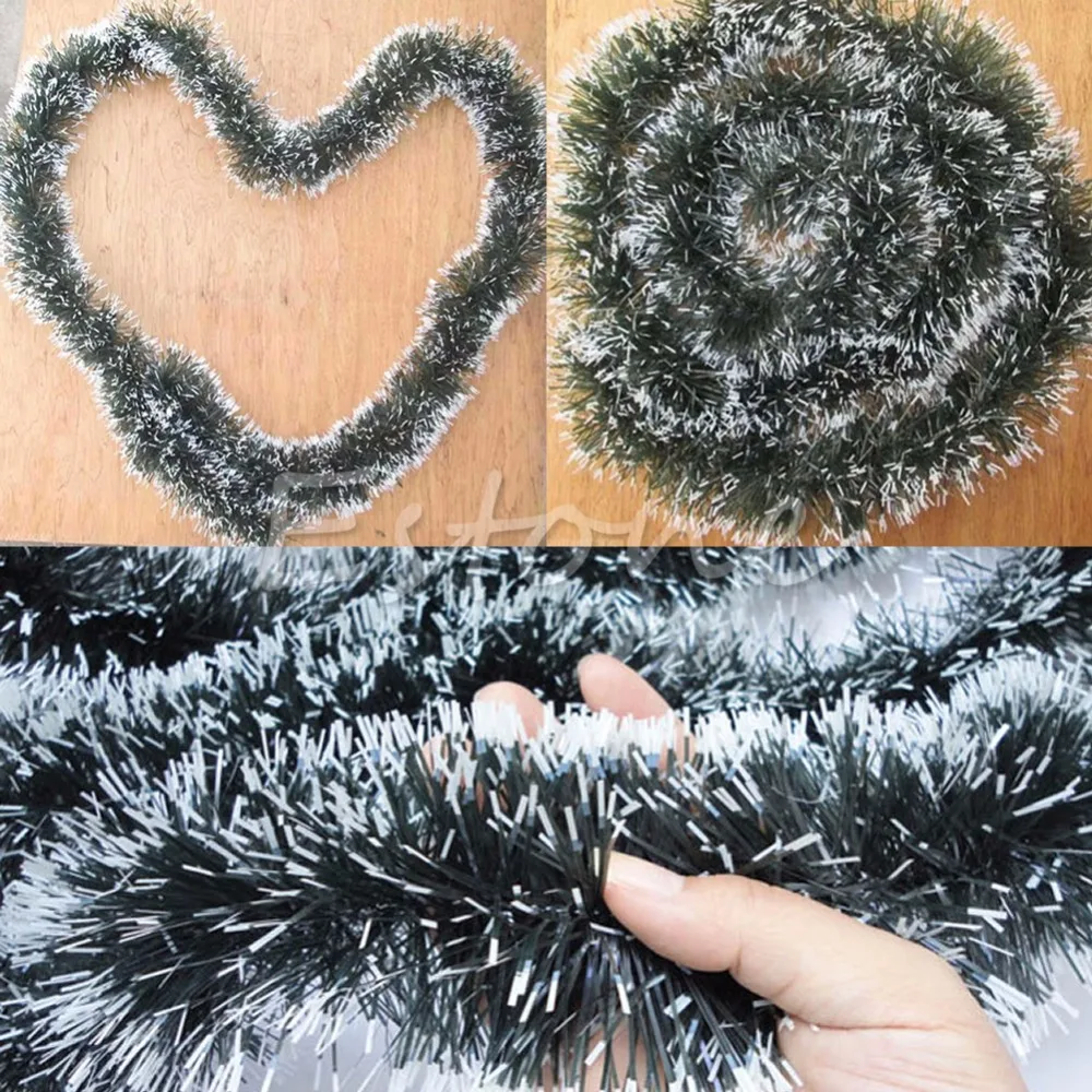 1Pc 200cm Christmas Party Tree Hanging Garland Ribbon String Decoration Home Xmas Festival