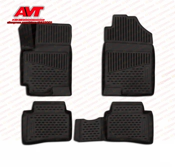 

Floor mats for Hyundai Solaris 2 2017- 4 pcs rubber rugs non slip rubber interior car styling accessories