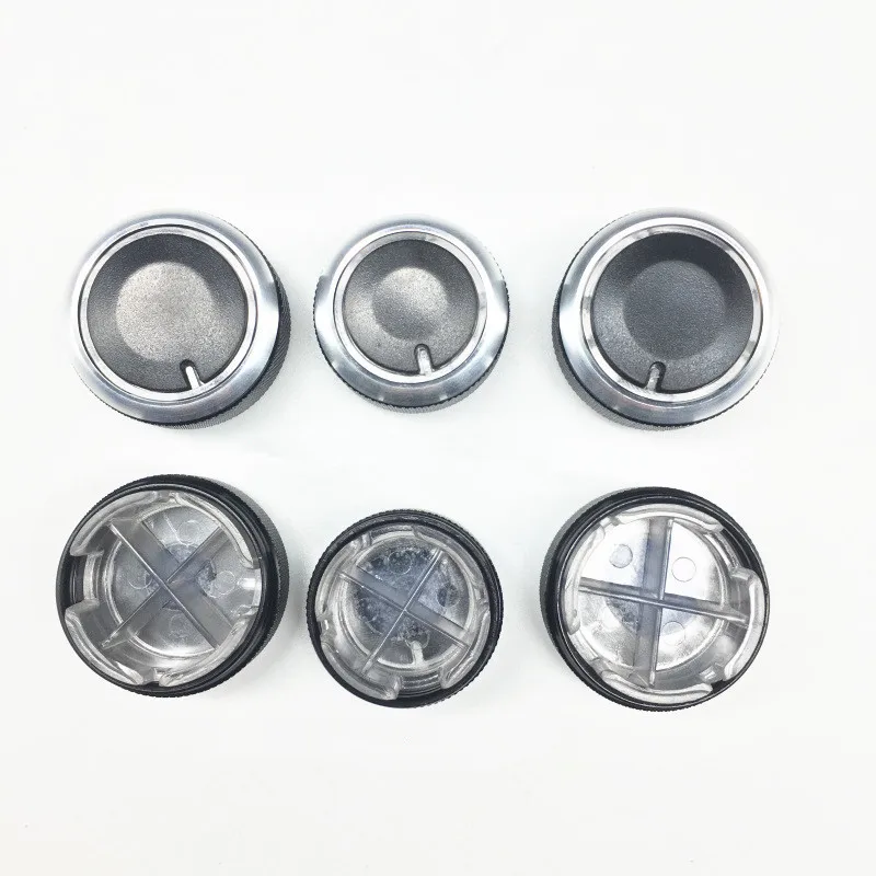 

Aluminum alloy air conditioning knob AC Knob For Volkswagen VW POLO 2004-2013 Car Air Conditioning heat control Switch knob 3pcs