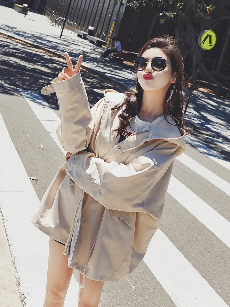 Студенческий стиль, повседневное осеннее короткое пальто, куртка-бомбер, женская, большие размеры, свободная бежевая, синяя, зеленая куртка, пальто