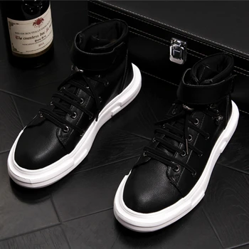 

new arrival men's casual breathable cow leather boot outdoors young teenage ankle boots spring autumn platform shoes male zapato