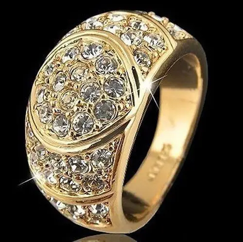 

shipping>>>>Noble beautiful Yellow Color Men's Jewelry use Ring Size :7 8 9 10