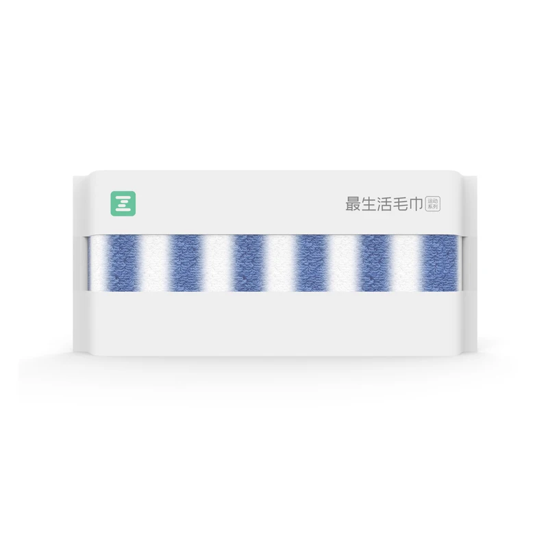 Спортивное Полотенце Xiaomi ZSH 30 см x 110 см, Впитывающее Воду полотенце из хлопка для семьи, фитнеса, йоги, альпинизма, упражнений на открытом воздухе D5 - Цвет: Blue