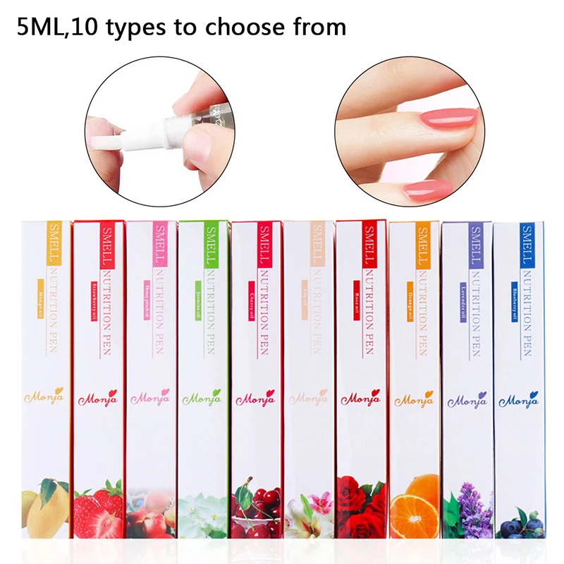 New Nail Nutrition Oil Pen Nail Treatment Cuticle Revitalizer Oil Prevent Agnail Nail Polish Nourish Skin Drop 15 Smells