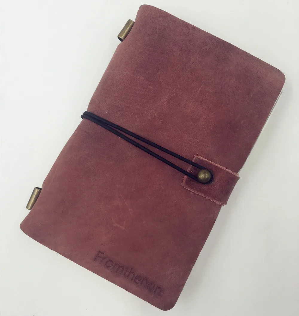 Fromthenon Genuine Leather Journal Vintage Traveler's Notebook Cowhide