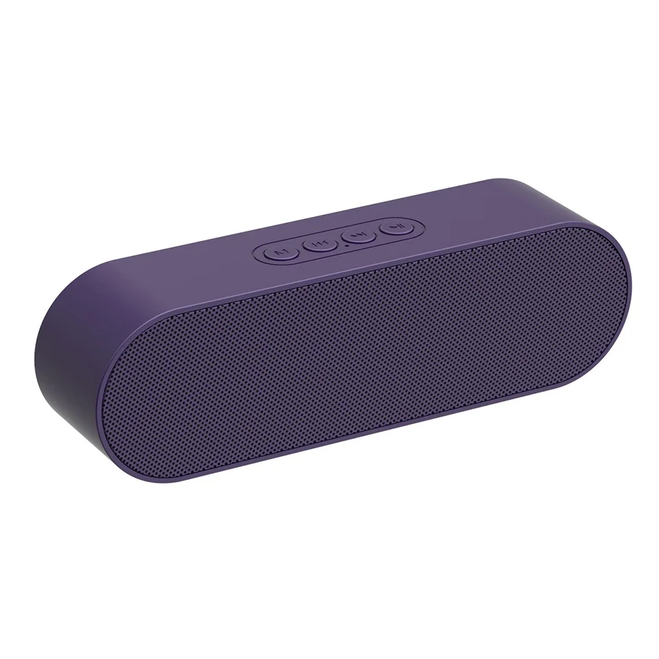 Мощная Колонка Bluetooth 10 Вт fm-радио TF карта сабвуфер Bluetooth Колонка Беспроводная гарнитура с встроенными часами Hifi звуковая система Музыка объемный динамик - Цвет: purple