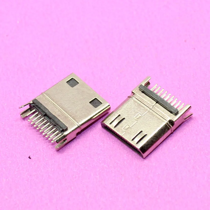 Юйси 1 шт. Фирменная Новинка 19 P никелирование Micro HDMI Jack разъем