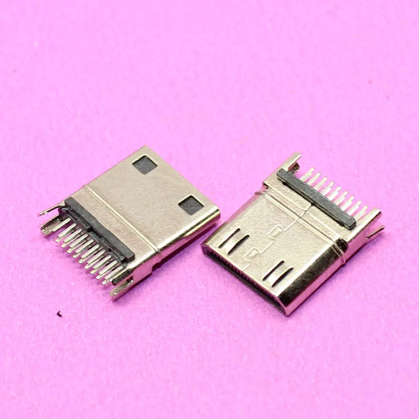 YuXi 1 шт. новый никелированный разъем Micro HDMI Jack 19P.|micro hdmi jack|hdmi jackconnector |