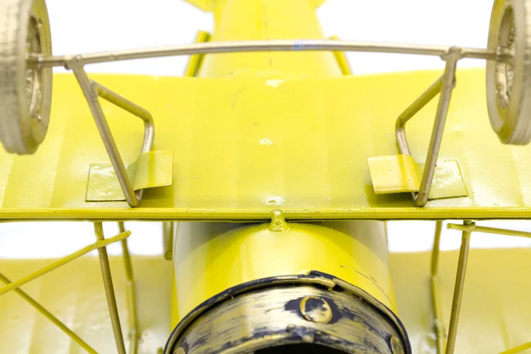 Ермакова Металл ручной работы Ремесла модели самолета, самолетостроение модель биплана домашний декор украшения предметы мебели(желтый цвет