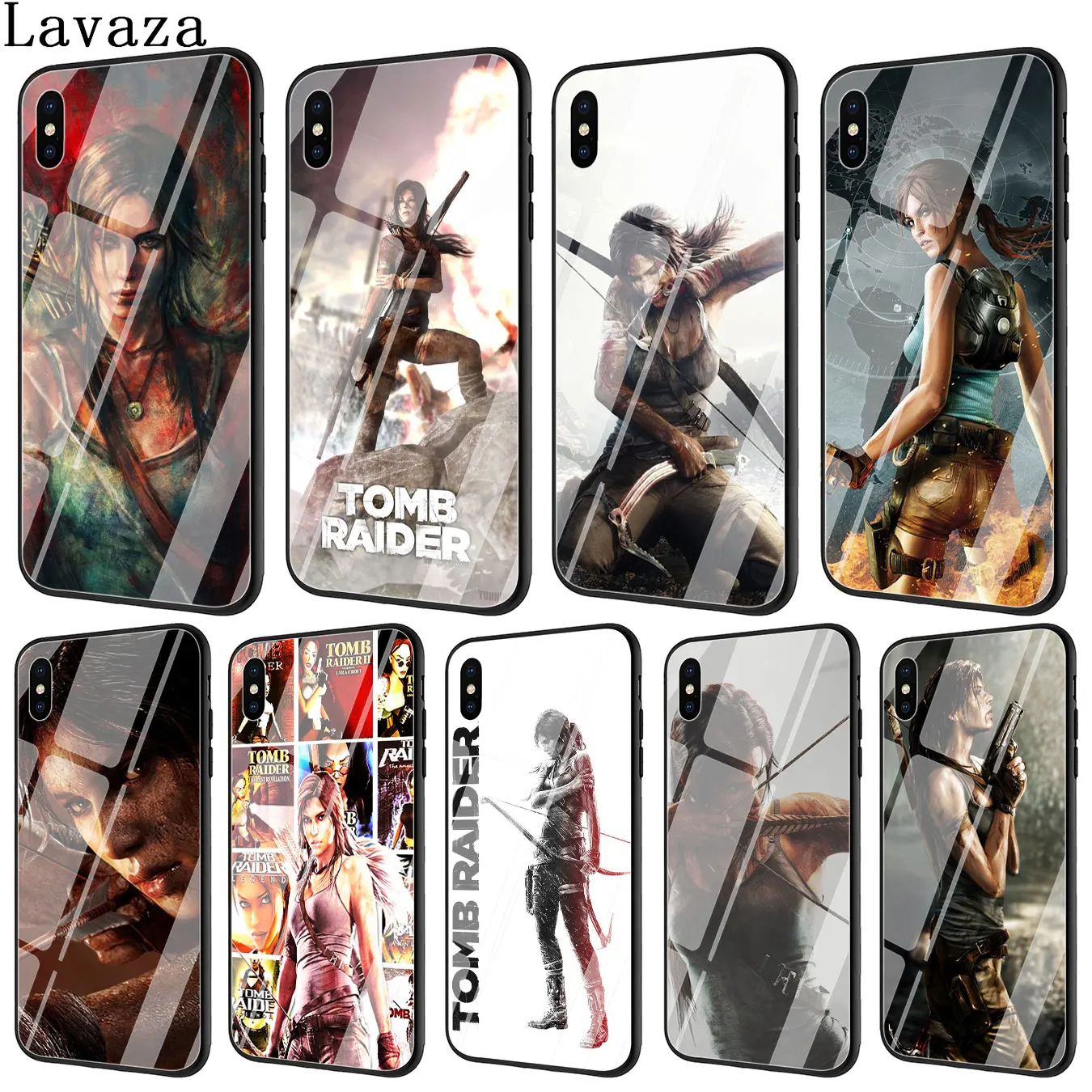Lavaza Lara Croft Tomb Raider чехол для телефона из закаленного стекла Apple iPhone XR X XS Max 6 6S 7 8 Plus 5 5S