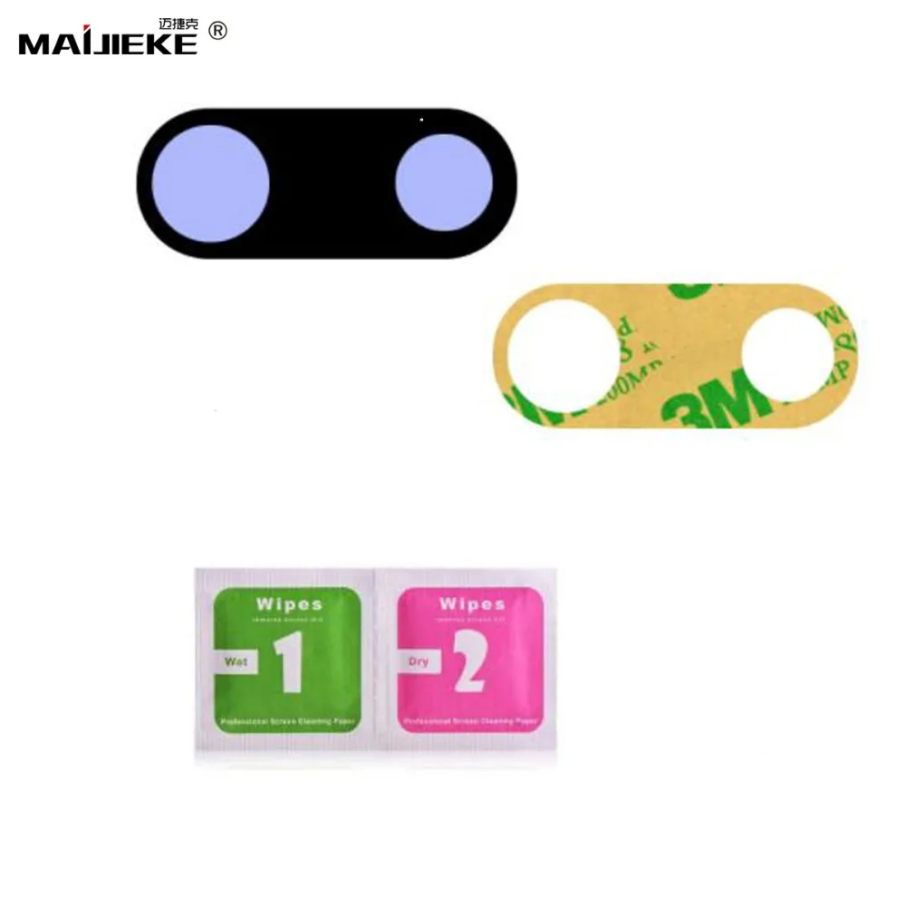 

MAIJIEKE Ori Back Camera Lens for iPhone X XS Max XR 8 7 6s 6 plus Camera Lens Sapphire Crystal Rear Camera Glass Lens+Sticker