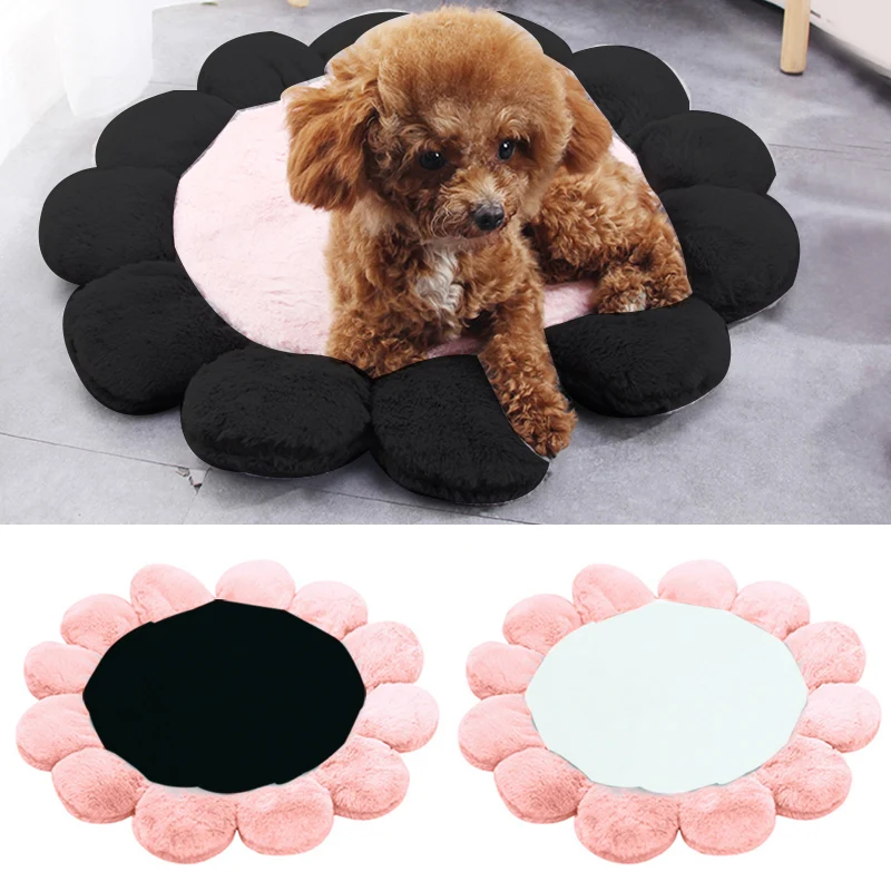 

Flower Print Kennel Mat Luxury Puppy Mat Kitten Pad Pet Supplies Mat Small Large Dogs Beds Soft Dog Mat Flower Carpet