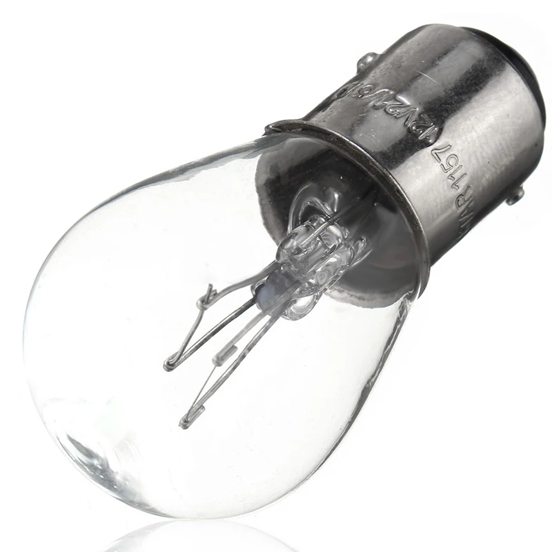 10pcs/lots 1157 BAY15D 21/5W Car Reverse Backup Stop Brake Tail Light Bulb White