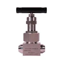 Игольчатый клапан высокого давления из нержавеющей стали для стыковой сварки высокотемпературный Тип Шва игольчатый клапан 3/8 дюйма-1 дюйма 12 мм-28 мм