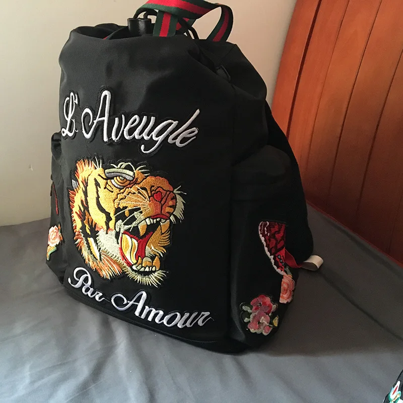 fashion embroidered tiger men backpacks designers brand male mochila feminina youtube backpacks mujer (5)