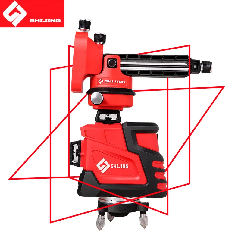 

Laser Level 12 lines 3D Self-Leveling 360 Horizontal and Vertical Powerful Laser level red Beam SHIJING nivel a laser EU socket