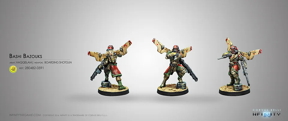 [Loong Way Miniatures] Corvus Belli Infinity 0591 BASHI BAZOUKS 32 мм Металлические Миниатюрные|Аксессуары для