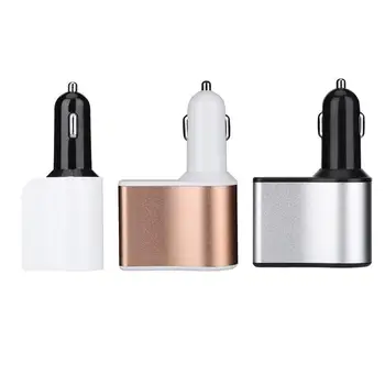 

Universal Dual Port 3.1A USB Car Charger Adapter Cigarette Lighter LCD Voltage Tester Port Power Socket 5V Car Charger Promotion
